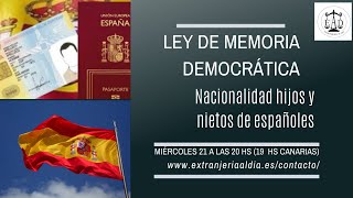 PROYECTO DE LEY DE MEMORIA DEMOCRÁTICA