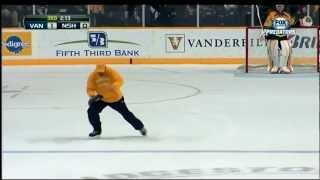 Catfish Thrown Onto The Ice in Nashville 2/22/13