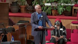 Danny Glover speaks at the National town hall meeting, “Building a Local Reparations Movement”.