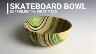 Turning my first skateboard bowl - woodturning experiment