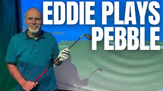 EDDIE PLAYS PEBBLE BEACH TO TEST HIS NEW CLUBS