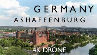 Aschaffenburg Castle - Johannisburg 4K DRONE video