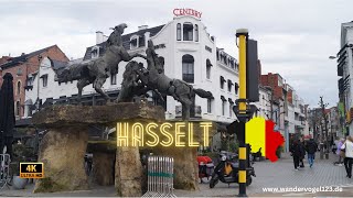 Rundgang durch Hasselt, in der belgischen Provinz Limburg (4k 60 fps UHD)