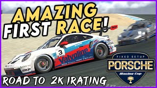 This Went Better Than Expected! | Porsche Cup Fixed @ Laguna Seca | Road to 2K iRating