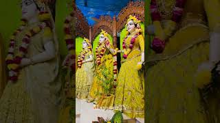 Beautiful view of Radha Madhav at Mayapur 💛💛💞Radhe radhe 💝