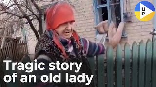 Old lady’s house destroyed by russians