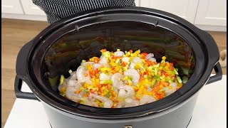 Easy seafood dinner in the crockpot