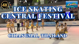 [4K 60fps] CENTRAL FESTIVAL MALL + FIGURE ICE SKATING WALKING TOUR #walkingtour #chiangmai #thailand