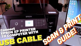 Epson XP 5200 Printer Setup, Scan To PC and Print