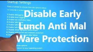 Disable Early Lunch Anti Mal Ware Protection Windows 11, 10