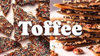 HOW TO MAKE TOFFEE | Christmas Toffee Bark with Roasted Pecans