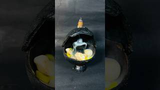 Diy Smoke Fountain Shivling With Coconut Shale🥥🥥 / Har Har Mahadev #shorts #harharmahadev #bholenath