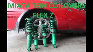 Tein Flex Z coilovers for the NA Miata