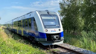 Mitfahrt im Alstom Coradia iLINT der EVB Elbe-Weser (Triebwagen 554 012) auf der RB33