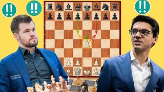 Aggressive Ending Chess Game : 33 By Magnus carlsen vs Anish Giri