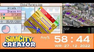 SimCity Creator Speedrun A_12: Any% - 58:44