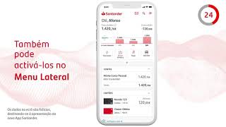 App Santander - Acesso PIN e biometria