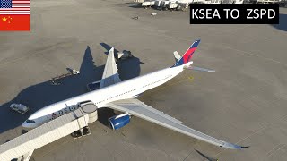 [MSFS][LANDING] Delta A330-900 NEO | Seattle [KSEA] to Shanghai [ZSPD]!