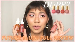 Hello Bloom Beauty Future Blush Serum Drop Swatches & Review! Worth It Ba? EM Cosmetics Dupe?