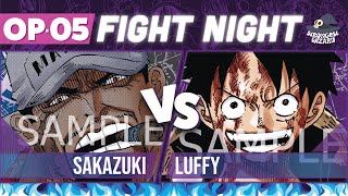 Sakazuki vs Luffy : One Piece Card Game : OP05 Match