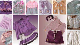 Handknitting Girls Baby Frock Design🎀Easy Knitted Dress