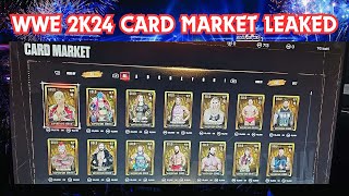 WWE 2K24 MY FACTION CARD MARKET HAS LEAKED!