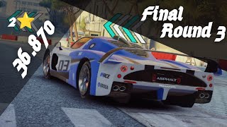 2⭐ - 36.870 | Maserati MC12 Grand Prix Re Run - Final Round 3 [ To The Docks ] - Asphalt 9