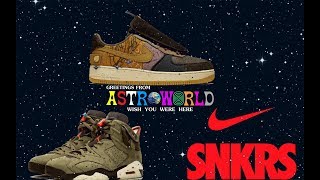 SNKRS LUCK TRAVIS SCOTT JORDAN 6 & AF1 CACTUS JACK *GOT EM*