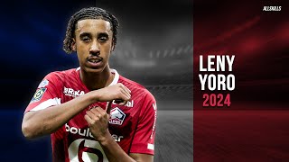 Leny Yoro 2024 ● French Talent ●Amazing Passes, Defensive Skills & Tackles | HD