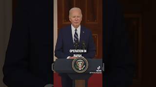 Biden says this is OUR Military operation #Politics #Palestine #Rafah #Gaza #MAGA #Biden #News