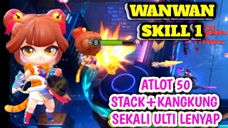 CARA BERMAIN COMMANDER WANWAN SKILL TERBARU||OP PARAH BOSS||COMMANDER BARU MAGIC CHESS