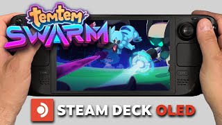 Temtem: Swarm | Steam Deck Oled Gameplay | Steam OS | Bullet Hell with Pokemon