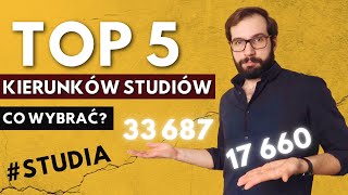 TOP 5 NAJBARDZIEJ POPULARNYCH KIERUNKÓW STUDIÓW W 2022