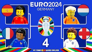 UEFA Euro 2024 Semi-finals preview in Lego Football Film Animation