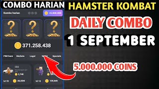 COMBO HARIAN HAMSTER KOMBAT HARI INI 1 SEPTEMBER 2024 | HAMSTER KOMBAT DAILY COMBO TODAY CARDS