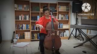 Leat Sabbah. J.S. Bach, Minuet 1 & 2, from Suite for Cello No.1 in G-Dur