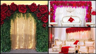 flower backdrop decoration ideas for wedding //wedding flower arrangement flower decoration ideas