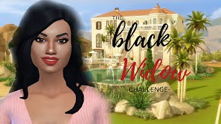 THE ROAD TO BECOMING A TROPHY WIFE // The Sims 4: Black Widow Challenge #1