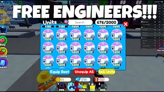 Toilet Tower Defense Live Carries and Engineer Giveaway