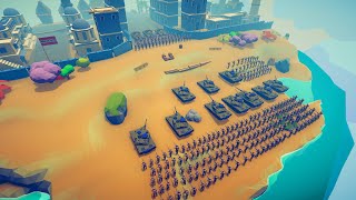 CAN 200x ARMY SOLDIER CLEAR REBELS CITY? - Totally Accurate Battle Simulator TABS