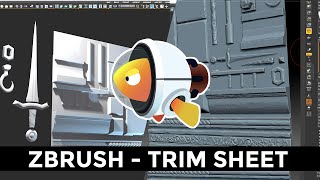 [ZBRUSH] Speed Sculpting | Medieval Castle - Iron Fixtures Trim Sheet