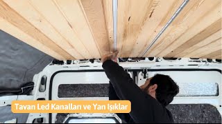 YEPYENİ KARAVANIMIZDA LED IŞIKLARINI YERLEŞTİRİYORUZ! | KARAVAN YAPIMI SERÜVENİ |TAVAN LED IŞIKLARI