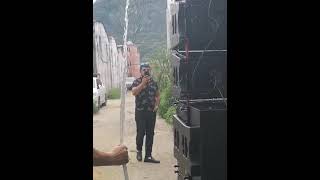 LA -12 single 12 inch waterproof  line array system in outdoor show