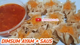 #idebisnis #dimsum RESEP DIMSUM AYAM+SAUS |DIMSUM EKONOMIS | SAUS DIMSUM ENAK | OLAHAN KULIT PANGSIT