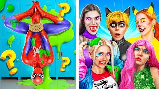 Who Murdered Superhero? Vampire Vs Pikachu Vs Harley Quinn Vs Mermaid!