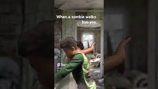 When a zombie walks bye you #zombie #pepas #cool