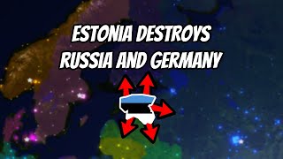 Roblox Rise Of Nations Estonia destroys Russia and Germany