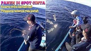 Mancing Jigging 300 Meter Serasa Mancing Di Kolam || Kwarto Strike Berkali Kali