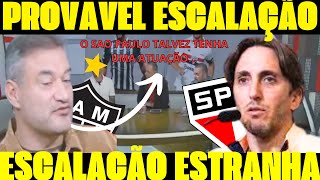 PROVAVEL ESCALAÇÃO DO SÃO PAULO CONTRA O ATLÉTICO MINEIRO