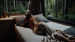 Rain Sounds For Sleep Inside Camping Car | Rain Sounds On Window Helps Deep Sleep, Study and Relax